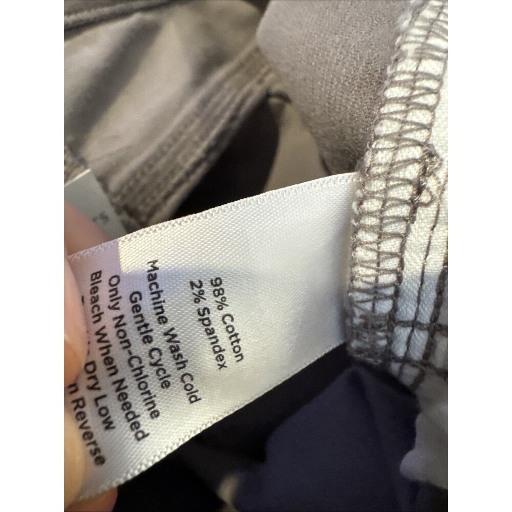 Talbots Straight Leg Five Pocket Corduroy Pants Size 16 Straight Gray NWT - Picture 6 of 10